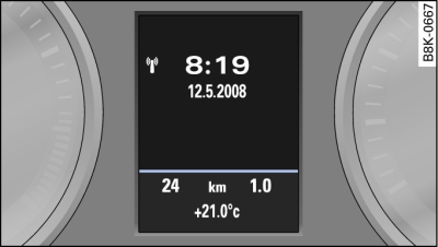 Instrument cluster: Mileage recorder